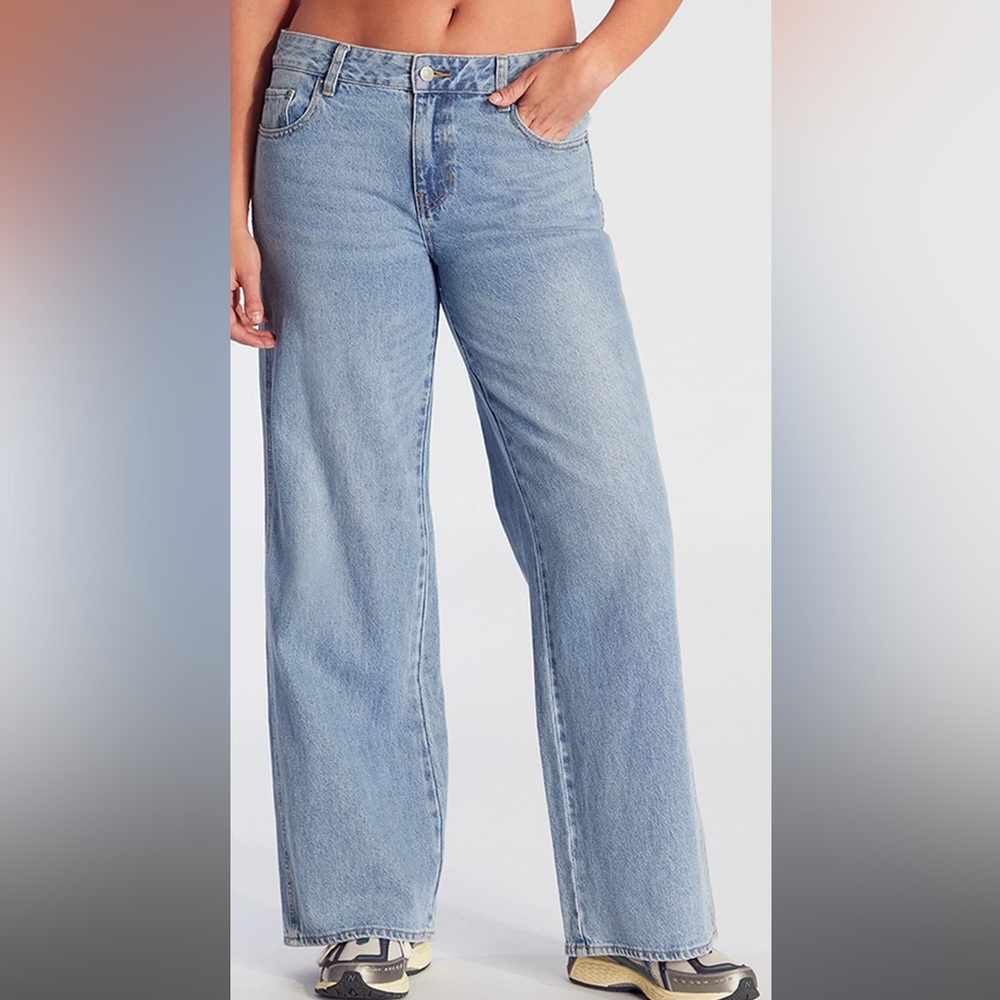 PacSun Medium Indigo Wash Casey Low Rise Baggy Jeans Size 27